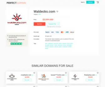 Waldecks.com(Waldecks) Screenshot