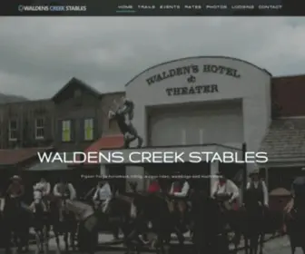 Waldencreekstables.com(Waldens Creek Stable) Screenshot