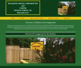 Waldenscreekcampground.com(Walden's Creek Campground) Screenshot