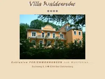 Waldesruhe.at(Villa Waldesruhe) Screenshot