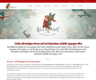 Waldfee.net(Online Kartenlegen lernen mit Lenormand) Screenshot