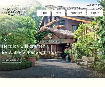 Waldgasthof-AM-Letten.de(Waldgasthof am Letten) Screenshot