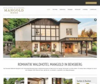 Waldhotel.de(Hotel & Restaurant in der Schlossstadt Bensberg) Screenshot