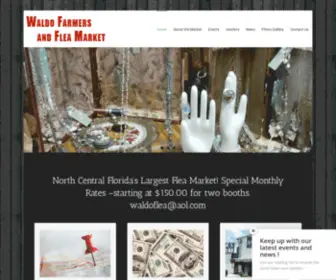 Waldofleamarket.com(THE OLD FASHIONED FLEA MARKET) Screenshot