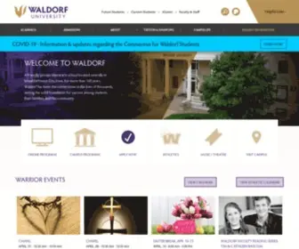 Waldorf.edu(Waldorf University) Screenshot