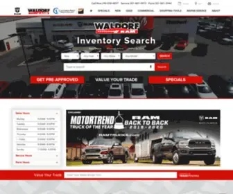 Waldorfdodge.com(Waldorf Dodge RAM) Screenshot