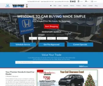 Waldorfhonda.com(Waldorf Honda) Screenshot