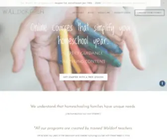 Waldorfish.com(Waldorf Homeschool Curriculum) Screenshot
