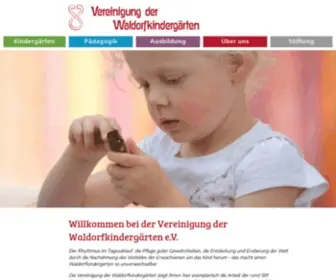 Waldorfkindergarten.de(Vereinigung der Waldorfkindergärten) Screenshot
