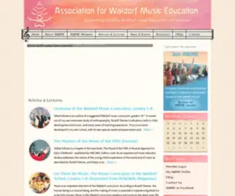 Waldorfmusic.org(AWME Home) Screenshot