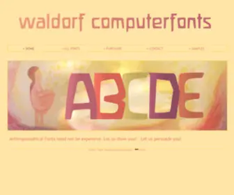 Waldorfschrift.de(The best anthroposophical computerfonts for your computer) Screenshot