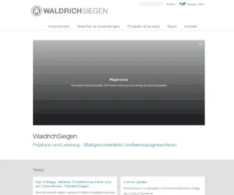 Waldrichsiegen.de(Spezialist für Großwerkzeugmaschinen) Screenshot