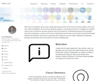 Waldronlab.io(Waldron Lab) Screenshot
