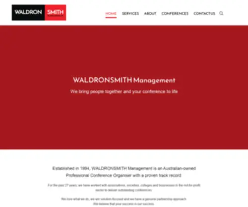 Waldronsmith.com.au(WALDRONSMITH Management) Screenshot