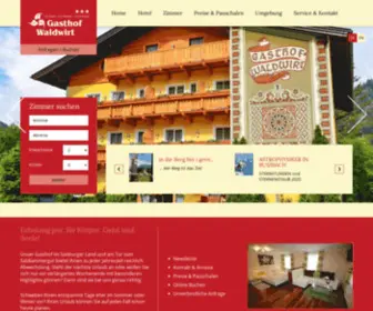 Waldwirt.com(Hotel in Russbach & Familienurlaub Salzburg) Screenshot