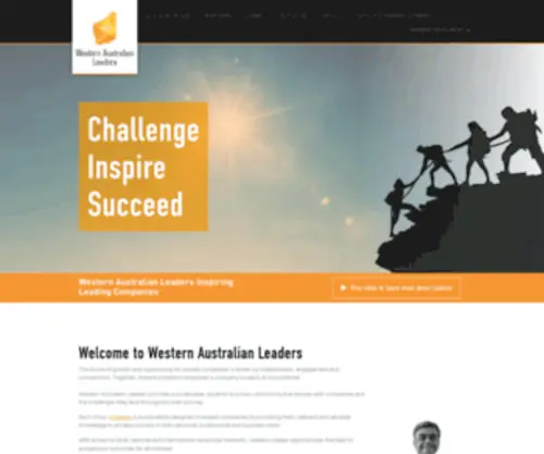 Waleaders.com.au(Developing a state of leadership. Western Australian Leaders) Screenshot