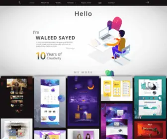 Waleedsayed.com(Waleed Sayed Designer & Developer) Screenshot