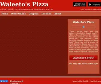 Waleetos-Pizza.com(Waleeto's Pizza Hawthorne) Screenshot