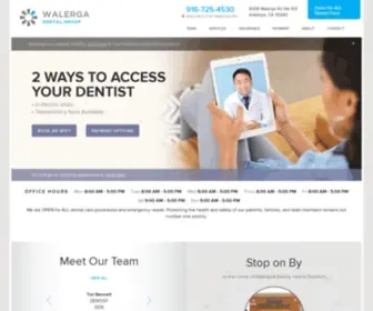 Walergadental.com(Dentist Office in Antelope) Screenshot