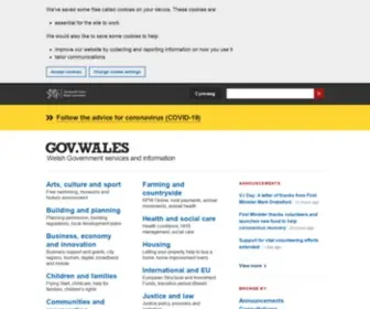 Wales.gov.uk(The Welsh Government) Screenshot