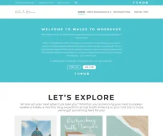 Walestowherever.com(Wales To Wherever) Screenshot