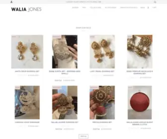 Waliajones.com(Online Modern Indian Clothing) Screenshot