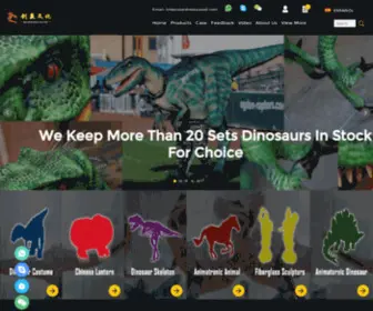 Walkdinosaurs.com(Realistic Animtronic dinosaur manufacturer) Screenshot