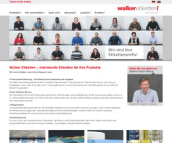 Walker-Etiketten.de(Walker Etiketten) Screenshot