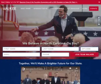 Walker4NC.com(Mark walker) Screenshot