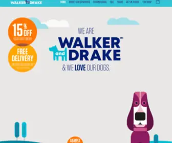 Walkeranddrake.com(Walker & Drake cold pressed dog food) Screenshot