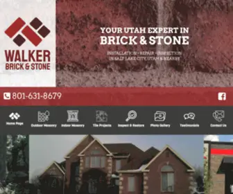 Walkerbrickandstone.com(Utah Masonry Contractor) Screenshot