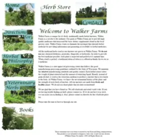 Walkerherbs.com(Walker Farms Herbal Store) Screenshot