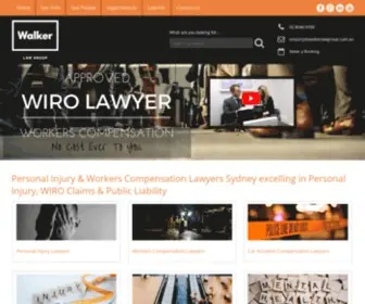 Walkerlawgroup.com.au(Personal injury Lawyers Sydney) Screenshot