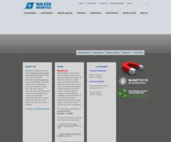 Walkermagnet.com(Walker Magnetics) Screenshot