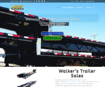 Walkerstrailersales.com(Walker's Trailer Sales) Screenshot