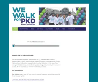 Walkforpkd.org(Walk for PKD) Screenshot