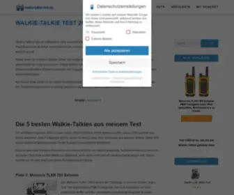 Walkie-Talkie-Test.de(Die besten Walkie Talkies im Test) Screenshot