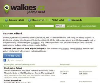 Walkies.cz(Seznam výletů) Screenshot