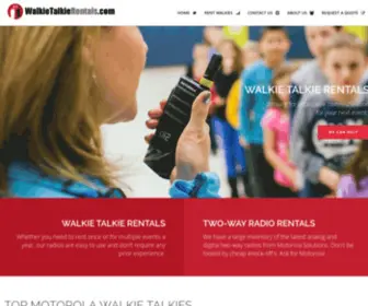 Walkietalkierentals.com(Affordable Motorola Walkie Talkie Rentals Nationwide) Screenshot