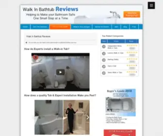 Walkinbathtubreview.org(Walk in Tub) Screenshot