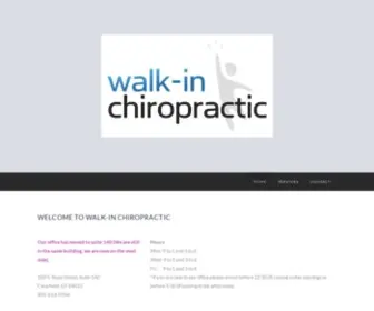 Walkinchiropractic.com(Walk In Chiropractic) Screenshot