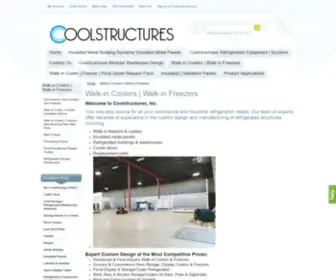 Walkincooler.us(Walk-in Coolers, Freezers, Refrigerated Warehouses Manufacturer) Screenshot