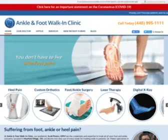 Walkinfootdoc.com(Ankle &amp; Foot Walk) Screenshot