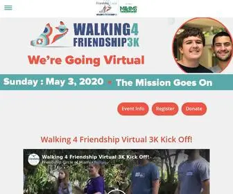 Walking4Friendship.com(Walking 4 Friendship 2020) Screenshot