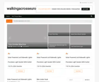 Walkingacrosseurope.info(Walkingacrosseurope info) Screenshot