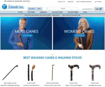 WalkingcaneWorld.com(Walking Canes & Walking Sticks at Fashionable Canes) Screenshot