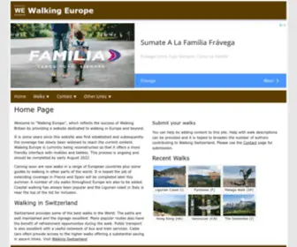 Walkingeurope.info(Walking Europe & Beyond) Screenshot