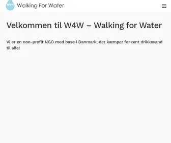 Walkingforwater.dk(A charity) Screenshot