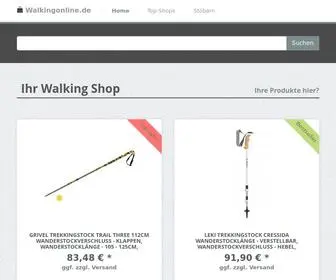 Walkingonline.de(Ihr Walking Shop) Screenshot