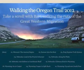 Walkingtheoregontrail2012.com(Walking the Oregon Trail 2012) Screenshot